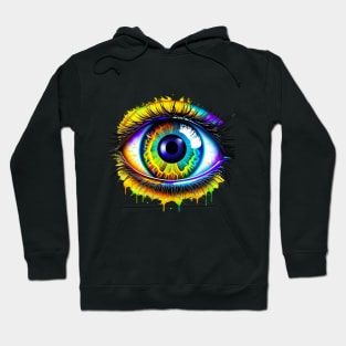 Watercolor Eye Art Hoodie